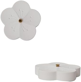 Incense Holder for Sticks with 0.3cm Holes - Cherry Blossom Design Portable Ash Catcher & Burner for Desk, Office, Tea Room, The “Four Seasons Floral” Series by PTSXiangWorkshop