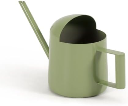 Small Watering Can 10oz Long Spout for Indoor Plants, Green - Image 2
