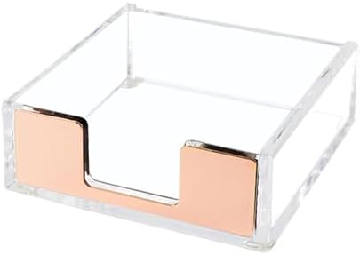 NatSumeBasics Rose Gold Sticky Note Holder, Memo Holder Note Pad Dispenser by NatSumeBasics