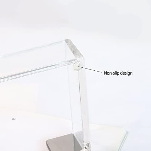 MultiBey Silver Sticky Note Holder Clear Acrylic Memo Pad Dispenser - Image 4
