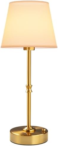 EppieBasic Cordless Table Lamp Rechargeable: Fast Charging & Long Lasting - 2700K Warm Light Samll Vintage Gold Lamps for Women Housewife - Dinning Living Room Bedroom by EppieBasic