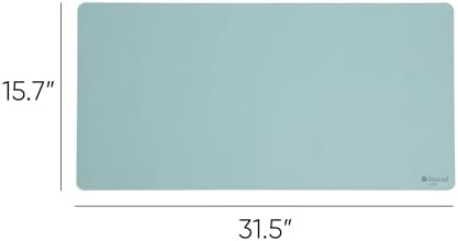Smead Vegan Leather Desk Pad Mat, Office Desk Mat, Medium, Superior Blue - Image 4