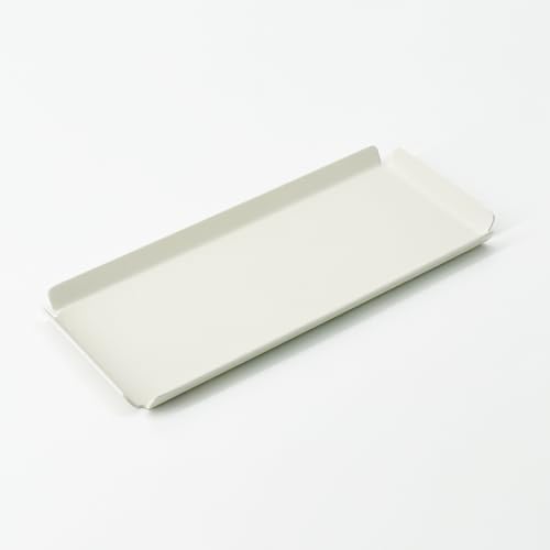 PROGETTO2.70 Aluminum Desk Tray Catchall Organizer, A7 Tall, Ivory by PROGETTO270