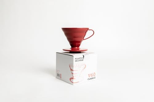 Hario V60 Plastic Coffee Dripper, Size 02, Red - Image 2
