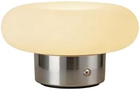 Cordless Table Lamp, Sliver Rechargeable Battery Operated Lamp by Meoralighting