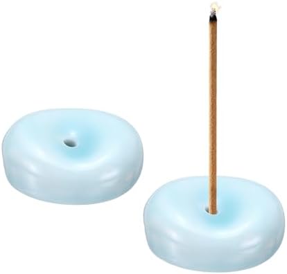 uxcell 2Pcs Ceramic Incense Holder Stick Incense Burner Holder Sky Blue by uxcell
