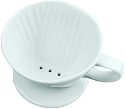 Ceramic Pour Over Coffee Dripper, V-Shaped Coffee Filter Cone by NBYHZLS