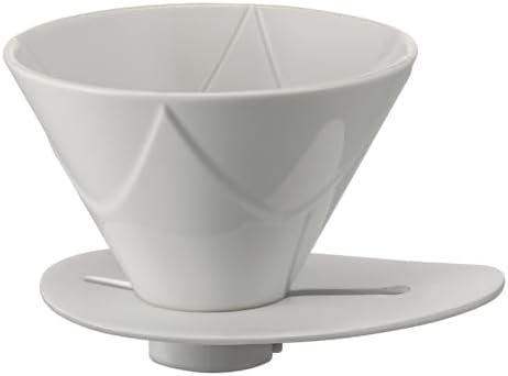 Hario V60 "Mugen" Ceramic Coffee Dripper, Size 02, White by Hario
