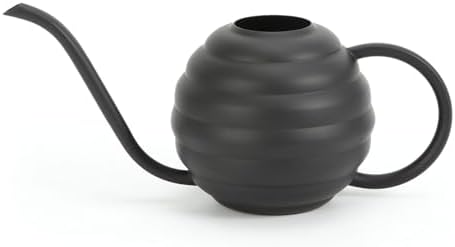 Plant Watering Bottle, 400ml/14oz, Retro Style Watering Can, Matte, Frosted (Black) by LIANSHI