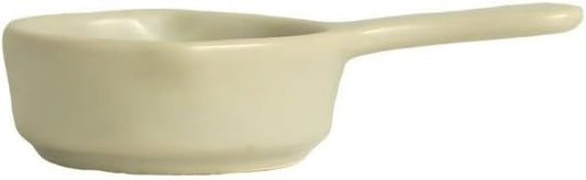 Matte Beige Ceramic Wax Melt Warmer with Speckled Finish, Tealight Candle Oil Burner for Essential Oils & Wax Melts, Minimalist Aromatherapy Diffuser for Bedroom Modern Home Decor (Dark Gray Spoon) by Unknown