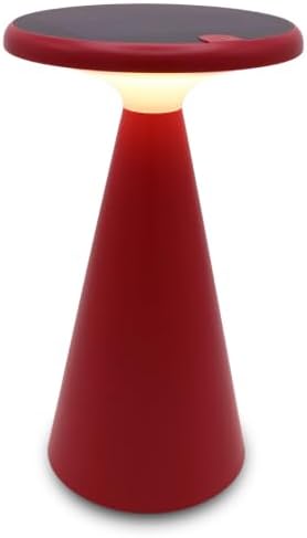 Solar Mushroom Lamp, Stepless Dimming, 45h Runtime, Red by VerLuce