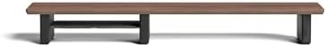 Raico Desk Cockpit Shelf Monitor Stand System Dual Screen Setup Wood Large Desk Accessory Organizer Unit (Walnut, Medium v2 | 36 Inches) by RAICO