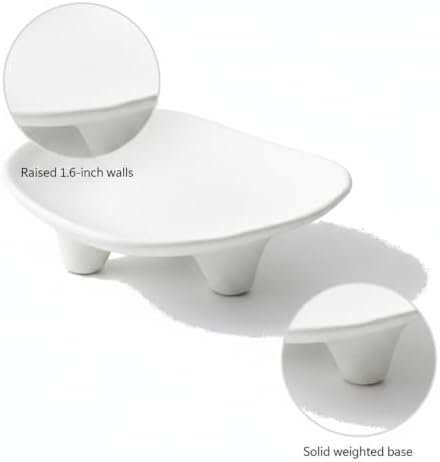 1 PC Ceramic Jewelry Tray, Square Catch-All Dish for Rings and Keys, Vanity Organizer with Raised Walls for Nightstand or Entryway - Image 6
