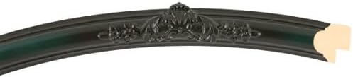 OVALCREST Oval Beveled Wall Mirror for Home Decor - Contessa Style - Hunter Green - 18" x 14"