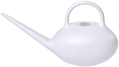 ZXJ Small Plastic Watering Can - 1/4 Gallon - for Home Plant Garden - White by ZXJ