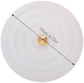 Balacoo White Ceramic Incense Holder and Aromatherapy Burner, Minimalist Zen Stick Incense Stand for Meditation, Yoga, and Home Decor, Tabletop Fragrance Sticks Holder - Image 2