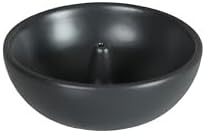 Black Ceramic Incense Holder Bowl - 3 Inch Round Incense Burner for Meditation, Home Decor, Ash Catcher with Center Hole for Thin Sticks - Image 7