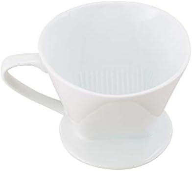Fino Coffee Filter Cone, Fine White Porcelain, Number 1-Size, Brews 1-2 Servings by Fino