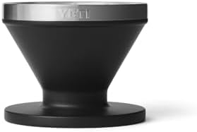YETI Pour Over Coffee Maker Accessory Ramblers, Designed for Perfect Coffee Extraction Anywhere, Stainless Steel, fits any V60 Filter, Black by YETI