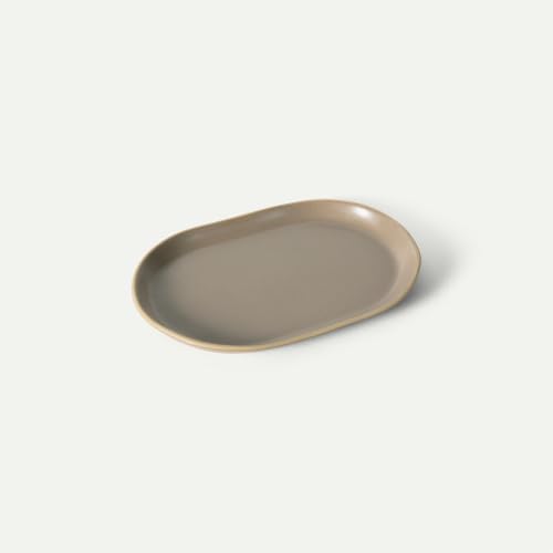Mora Ceramic Decorative Tray - 10.6in Dish for Jewelry, Soap Dispenser, Perfume, Makeup, Accessories, Candle, in the Bathroom Vanity, Bedside, or Kitchen Counter. Cute Organizers - Dusk by MORA