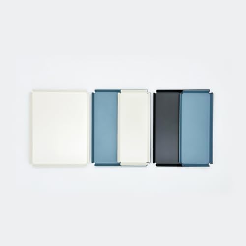 PROGETTO2.70 Aluminum Desk Tray Catchall Organizer, A7 Tall, Azure - Image 2