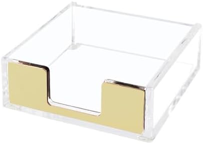 NatSumeBasics Gold Sticky Note Holder Memo Note Pad Holder Dispenser by NatSumeBasics