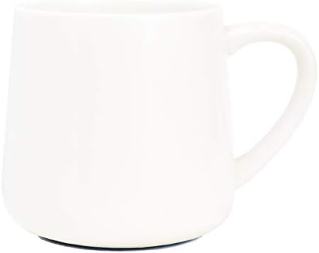 Bosmarlin Large Glossy Ceramic Coffee Mug, White Tea Cup for Office and Home, 18 oz, Suitable for Dishwasher and Microwave, 1 Pack (White) by Bosmarlin