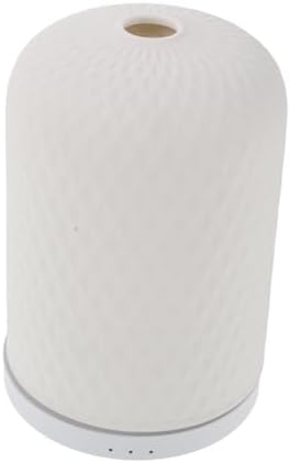 Ceramic Aromatherapy Diffuser White with Multi-Color LED Mood Light by Mikinona