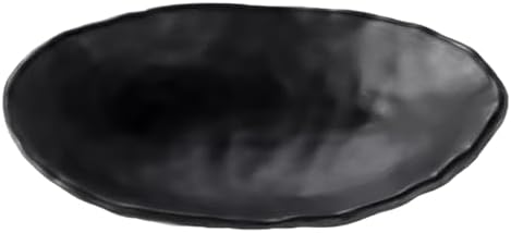 Black Dish Tray Trinket Ring Holder Bowl Key Bowl 7.60 Inch Oval by ASUNFO