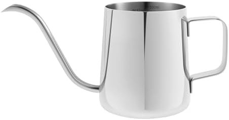 Small Stainless Steel Watering Can for Indoor Plants, 12oz/350ml Mini Plant Watering Pot with Long Spout & Ergonomic Handle for Houseplants, Succulents & Bonsai by NEMTMCUA