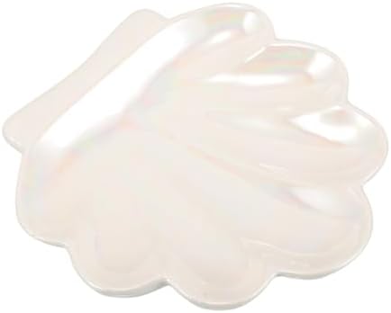 LIFKOME Ceramic Seashell Jewelry Tray for Rings, Vanity and Desk Storage by LIFKOME