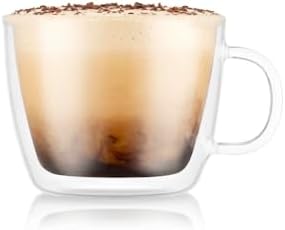 Bodum 15oz Double Wall Latte Mug, High-Heat Borosilicate Glass, Set of 2, Clear - Image 3