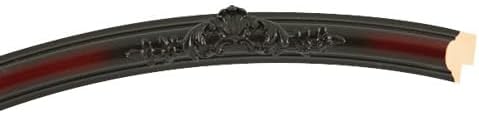 OVALCREST Oval Beveled Wall Mirror for Home Decor - Contessa Style - Rosewood - 26" x 20"