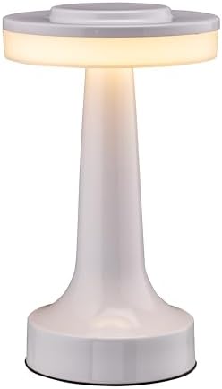 O'Bright Dome Cordless Rechargeable LED Mushroom Table Lamp, Piano White by OBright