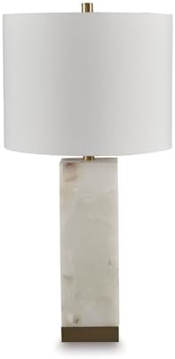 Signature Design by Ashley Linderfield Alabaster 3-Way Table Lamp, White by Unknown