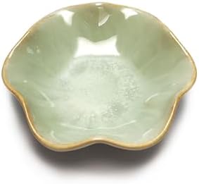 Ceramic Jewelry Tray,Leaf jewelry dish,Tiny Key Bowl,jewelry holder,small ring dishes holder,Jewelry Plate,trinket,nightstand decor for entryway table Home Decor gift for Mom women girls(Green) by Unknown