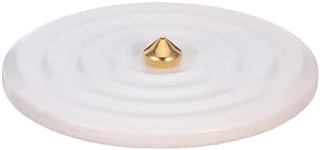 White Ceramic Incense Burner Holder for Meditation Home Decor by Zerodeko