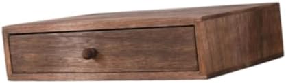 Wood Desktop Organizer Office Supplies Organizer with Drawer Versatile Cosmetic Organizer for Sticky Notes Stamps Paper Clips, 1 drawer - Image 7