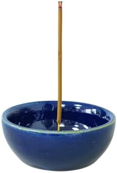 Hosley Ceramic Incense Burner & Holder Set – Includes 60 Sticks for Aromatherapy, Meditation, and Home Fragrance by HOSLEY