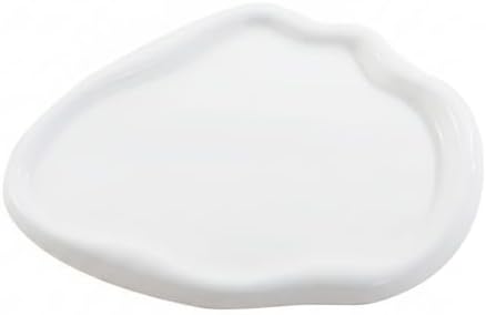 White Ceramic Cloud Vanity Tray, Decorative Catchall for Jewelry & Keys, Bathroom Counter Organizer by Unknown