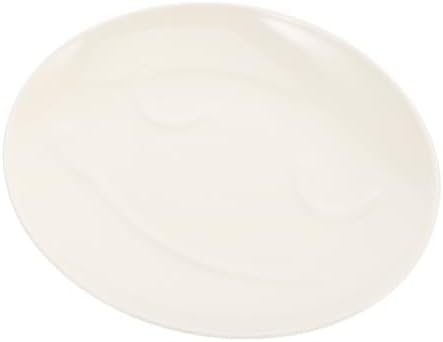 Cute Ceramic Jewelry Tray for Trinkets and Keys White Decorative Dish by BESPORTBLE