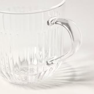 Hearth and Hand Glass Tea Infuser Mug Clear - with Magnolia (15oz) - Image 3