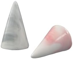 Leadigol Ceramic Cone Shape Finger Ring Holder Single Ring Display Support Holder Decorative Display Stands Marble Decor Jewelry Display Stand Ring Storage Rack - Image 4
