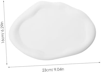 Zerodeko Ceramic Jewelry Tray Plate Ring Dish Trinket Dish Dessert Plate Salad Sushi Tray for Home Bedroom Kitchen - Image 2
