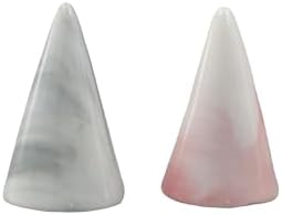 Leadigol Ceramic Cone Shape Finger Ring Holder Single Ring Display Support Holder Decorative Display Stands Marble Decor Jewelry Display Stand Ring Storage Rack - Image 3