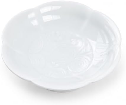 Ceramic Jewelry Dish Tray, Lotus Flower Ring Holder Tray, Elegant Trinket Dish for Rings Earrings Necklace, Glossy & Matte Vanity Organizer for Dresser Nightstand Bathroom Desk Decor, Gift for Women by Unknown