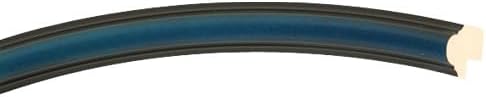 OVALCREST Oval Beveled Wall Mirror for Home Decor - Saratoga Style - Royal Blue - 18x22 Outside Dimensions