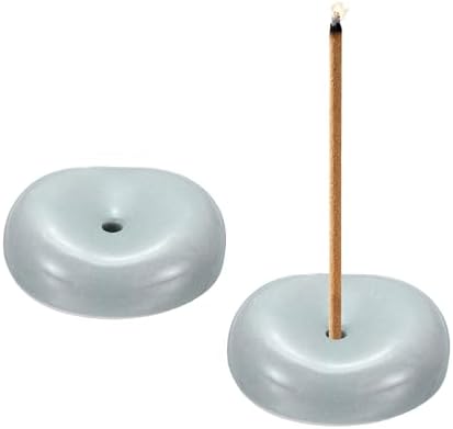 uxcell 2Pcs Ceramic Incense Holder Stick Incense Burner Holder Gray by uxcell