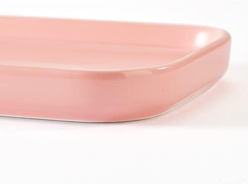 Ceramic Bathroom Tray,Kitchen Sink Organizer Tray,Cosmetics Holder (Pink) - Image 6