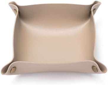 Canvas Storage Tray Cotton Key Catchall Stylish Organizer for Small Items Lightweight Design (Khaki,Large) by YONBEN
